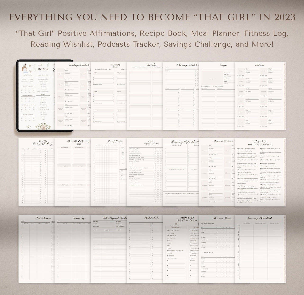 “IT” Girl 2023 Digital Planner
