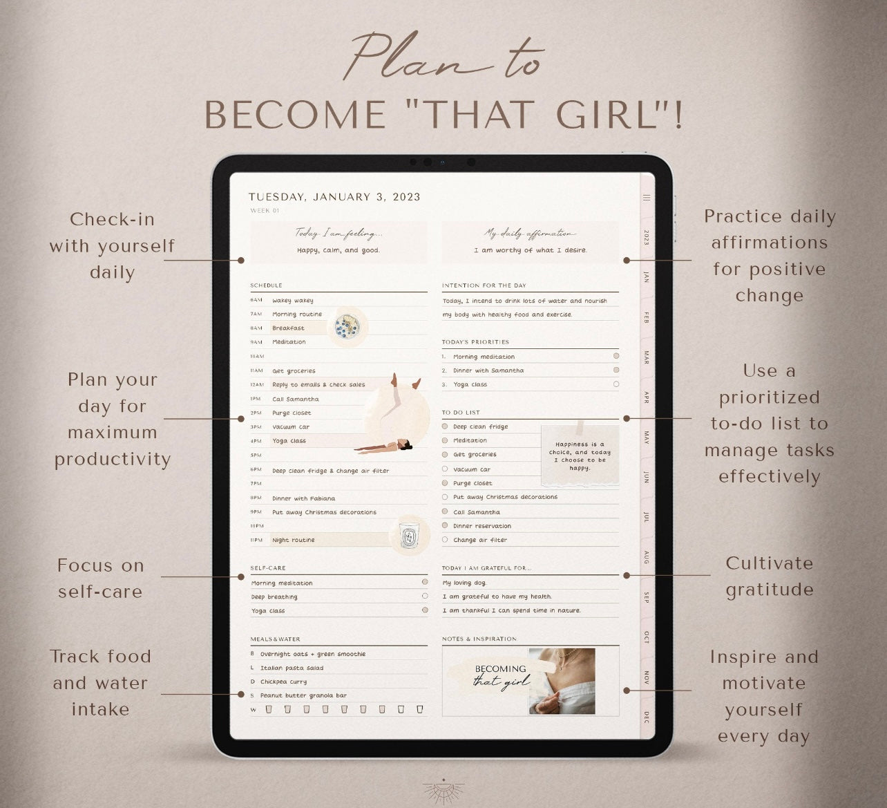 “IT” Girl 2023 Digital Planner
