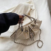 Silk Elegance Chain Bag