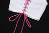 Load image into Gallery viewer, Pink Lace Up Tee - 57THAND5TH